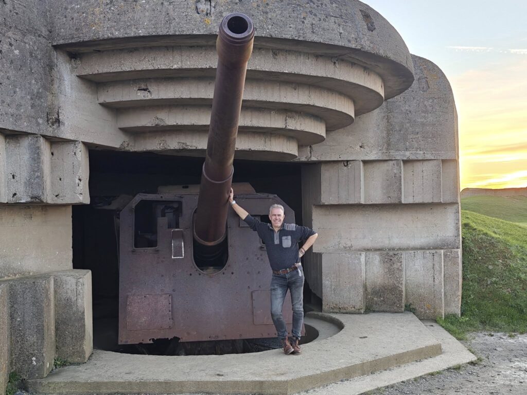 Batterij van Long sur Mer Normandie Frankrijk WOII